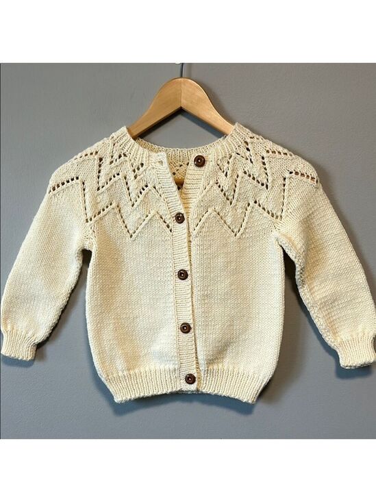 Other - Handmade Children’s Fisherman Chunky Knit Coastal Cardigan Sweater